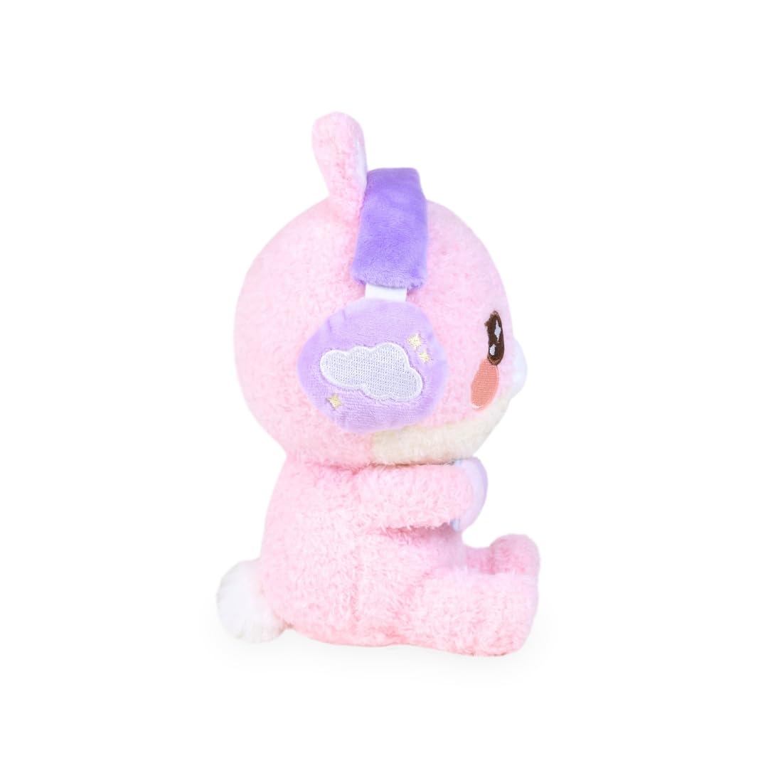 PlushGoals Kawaii Plüschhase – Lil Serie Momo The Gamer Girl Bunny von PlushGoals, weiches Stofftier, entspannend mit niedlichem Gaming-Zubehör, gemütliches Geschenk für Kinder, Jugendliche und