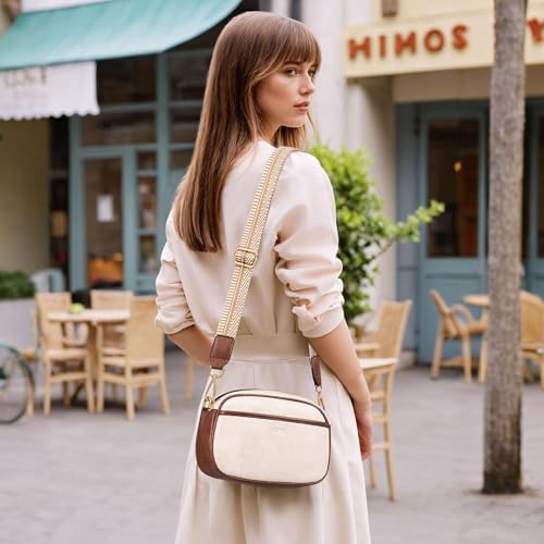 VNINE Sling Bag Crossbody Bags for Women: Leather Small Sling Backpack with 3 Pocket Fanny Packs Chest Bag for Dating Travel2