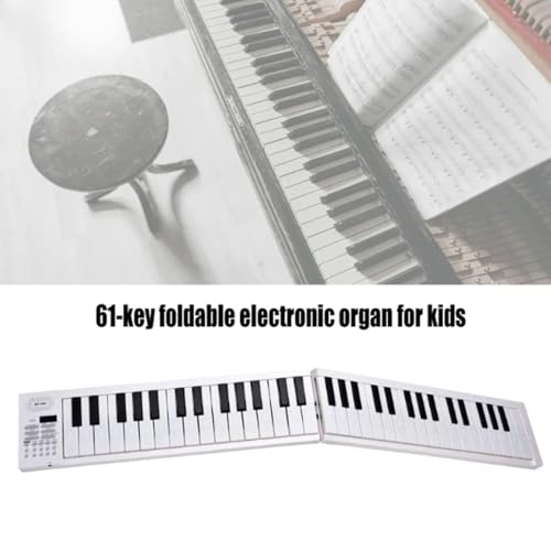 Piano électronique Pliable, Clavier électronique Multifonctionnel à 61 Touches avec Affichage Led, Batterie Intégrée, Instrument Musique Portable, Piano Numérique avec Sac Transport Débutants - Les Beatles, Paul McCartney, John Lennon, RIngo Starr, George Harrison Piano électronique Pliable, Clavier électronique Multifonctionnel à 61 Touches avec Affichage Led, Batterie Intégrée, Instrument Musique Portable, Piano Numérique avec Sac Transport Débutants – Image 3