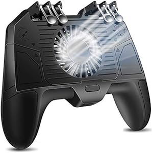 Mobile Controller, Triggers Mobile Game Controller met Cooling Fan Compatiple for/Call of Duty/Fotnite, L1R1 L2R2 Gaming Gamepad Joystick Grip Remote for 4,7-6,5″ Phone eternal (Size : 2000mAh)