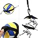 Tobefore 1 Set 21cm Diameter Flexible Wear-Resistant Volleyball Training Equipment Aid for Beginners Practicing Serving/Great Volleyball Spike Training System, Nylon Volleyball Spike Training System