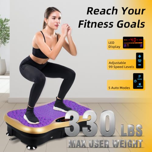 Himaly Low‑Noise Vibration Plate Exercise Machine for Home Fitness Workouts - image 3