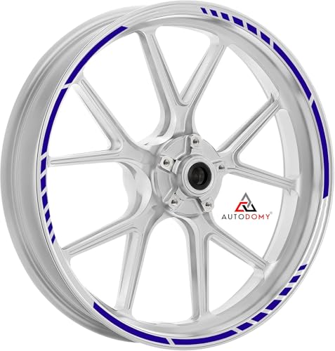 Autodomy Autocollants Stickers Kit Liseret de Jante Moto Ensemble Complet pour 2 Roues Jantes de 15