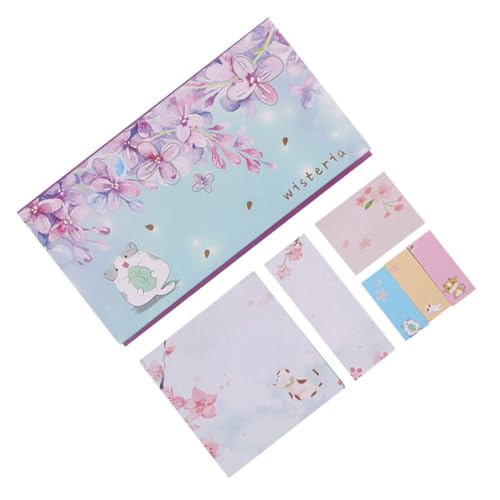 HIAKDOFT 星空便条紙 桜柄 種 おしゃれセルフスティックメモパッド 再利用可能 持ち運び便利 オフィスや学校用 付箋メモ紙