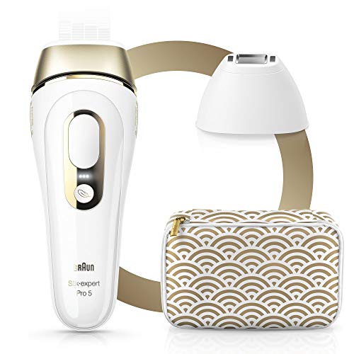 Braun Silk·expert Pro 5 Nieuwste Generatie IPL Ontharing, Alternatief Voor Laserontharing, Zichtbare Ontharing, PL5137, Wit/Goud - Image 4
