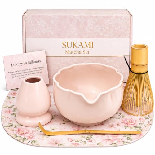 Cherry Blossom Matcha Bowl Set