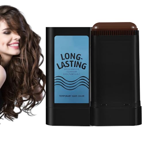 Raíz para cubrir las raíces, para colorear el pelo – 20 g pluma cubierta raíz lápiz impermeable temporal crema peine, suministros de estilo, cepillo de acabado, portátil para cálculos de viaje