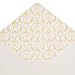Paper Junkie Letter Paper & Envelopes Set - 60 Sheets (7.2 x 10.2 In) & 30 Ivory Envelopes (4 x 7.7 in), Gold Border, 100 GSM - Vintage Lined Stationery for Love Letters & Invitations