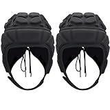 2 Pack Rugby Headguards for Youth Adults, Adjustable Soft Helmet, Breathable and Comfortable Head Protector...