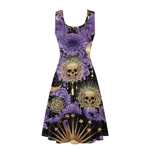 Image of TOADDITDO Womens Summer Sleeveless Tank Dress with 2 Side Pockets XS-4XL Plus Size