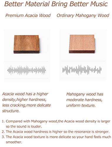 Kalimba 17 clés piano design en bois d’acacia marteau de protection portable fait main Instrument de musique africain… - Les Beatles, Paul McCartney, John Lennon, RIngo Starr, George Harrison Kalimba 17 clés piano design en bois d'acacia marteau de protection portable fait main Instrument de musique africain… – Image 4