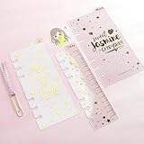 Zelten Binder Index PP & Paper Intercalaires pour 8,5 pouces/6 pouces A5/A6...