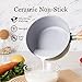 ROCKURWOK Ceramic Nonstick Sauce Pan with Lid, 2 Quart Cooking Pot, Small Saucepan with Steamer, PTFE& PFAS-Free, Wooden Handle for Cool Touch, Universal Base(Gas, Electric & Induction), Green