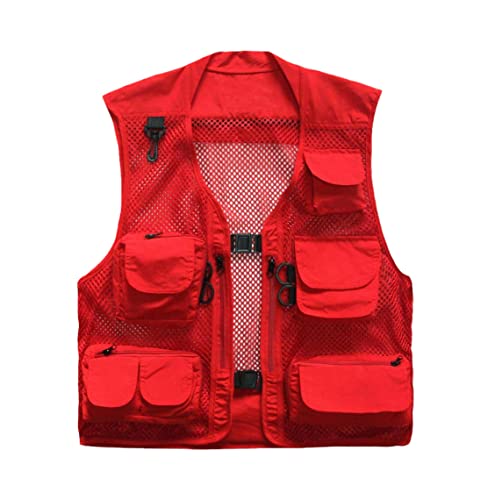 Chaleco de fotografía transpirable de malla para hombre uniforme de trabajo