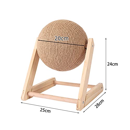 Brinquedos Para Arranhadores De Gatos, Bola De Rolagem Para Arranhões De Gatos De Sisal Para Brincar