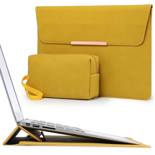 HYZUO 13.3-14 Inch Laptop Case Sleeve with Stand for MacBook Pro 14 M5/M4/M3/M2/M1 A3426 A3427 2026-2021