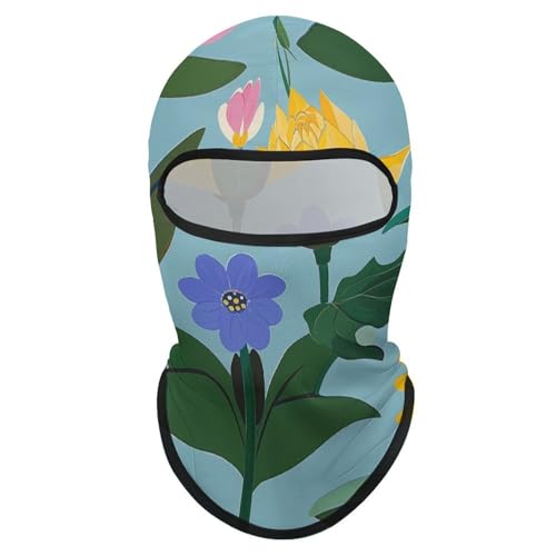 Balaclava para hombre y mujer con estampado de flores, máscara completa para esquí, jardinería y ciclismo miniatura 7