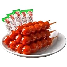 Old Beijing rock sugar gourd,Fruit snacks,Preserved fruit,Snack food,Sweet and sour candy snacks,Hawthorn sugar gourd,Snack food,delicious Chinese specialty snacks gifts 10packs