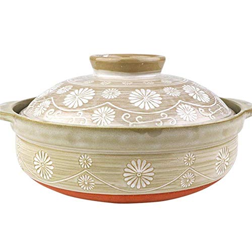 Cocotte en terre cuite à isolation thermique et haute résistance 3L