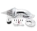 SMT-Spike Air Cleaner Intake Filter Kit Compatible With Honda Vtx1300 Vtx 1300 1986-2012 Chrome [B00RUEE4V0]