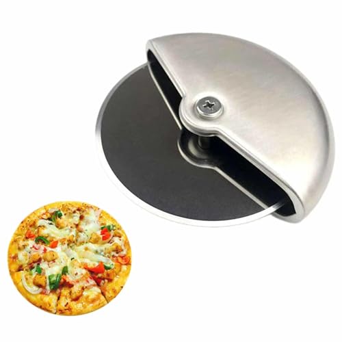 Pizza Cutter Wheel, Pizza Slicer Stainless Steel Comfortable Palm Grip 3.74 inch (9.5 cm)