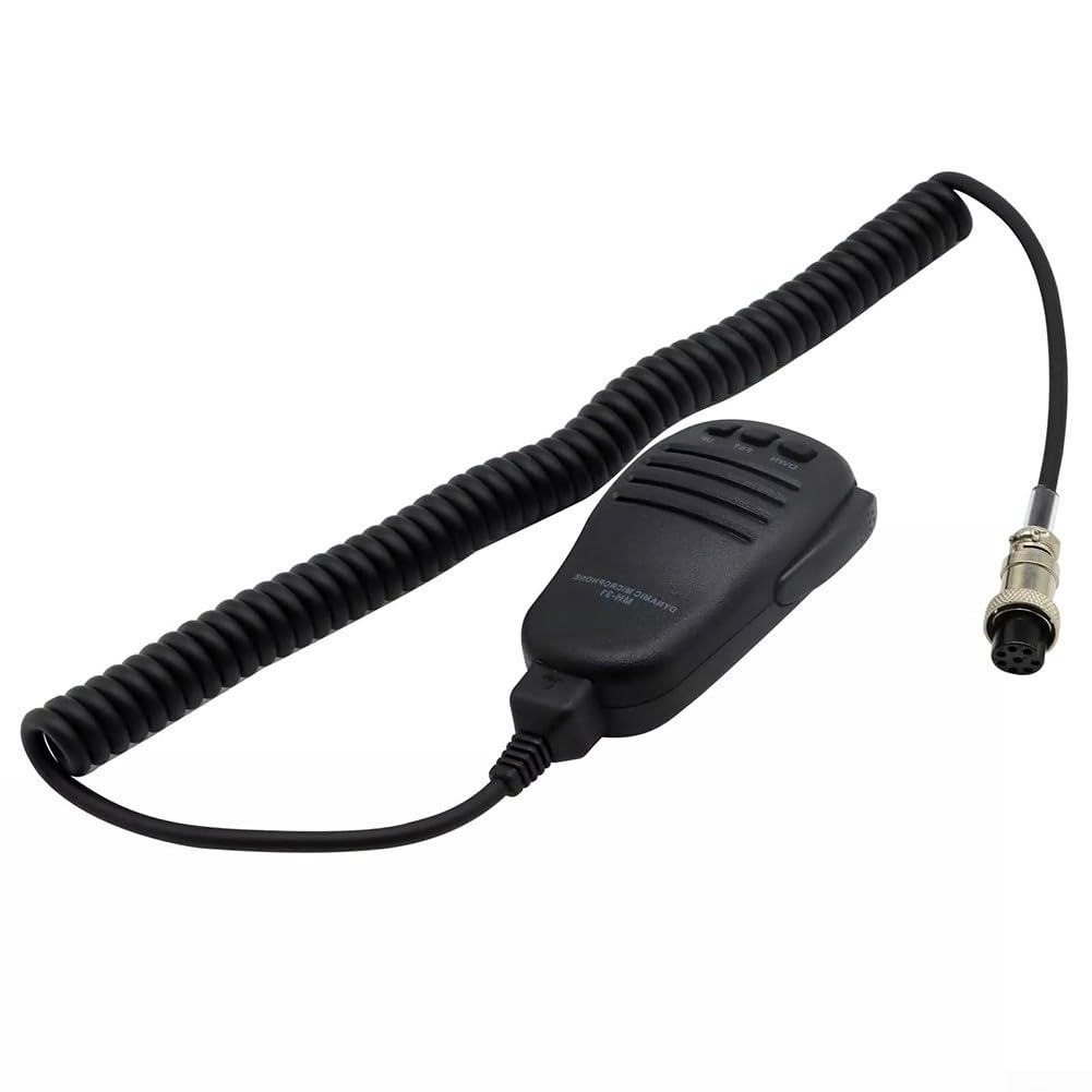 MH-31B8 - Micrófono de repuesto para radios Yaesu, micrófono de mano de 8 pines con carcasa ABS y cable en espiral, compatible con FT-847 FT-920 FT
