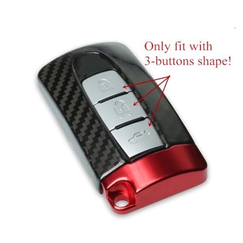 Funda de fibra de carbono para llave Infiniti Q50 Q60 Q70 QX30 QX50 QX60 protector inteligente 7