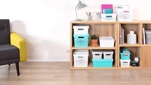 Curver 04746-N23-00 Mit Deckel "Infinity" Storage Box, White, 26.8 x 18.6 x 12.4 cm