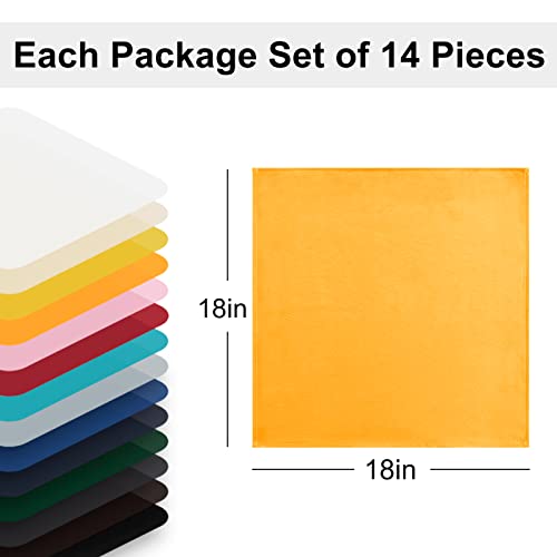 Hiasan Cloth Napkins Set Of 6, 18 X 18 Inch, Washable Orange Dinner Napkins With Hemmed Edges For Restaurant, Wedding And Holiday #TOP4