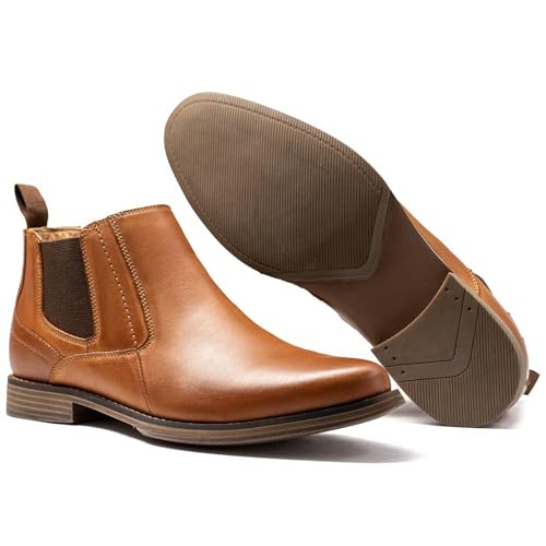 Image of Arkbird Chelsea Boots for Men Genuine Leather Oxford Casual and Formal Ankle Dress Boot