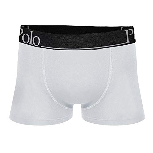 Kit Com 10 Cuecas Boxer De Cotton 10.0 Cueca Boxer, Polo Match, Masculino, Preta/Branco/Marinho/Cinz