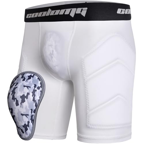 COOLOMG Boys Cup Shorts with Cup3