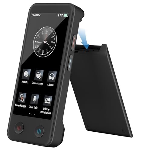 iTour D-PRO Language Translation Device, Bilingual Real-Time Dual Screen Translator Supports 139 Languages, Photo&Group Chat Translation, Portable AI Voice Translator for Business Learning Travel