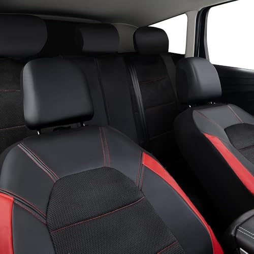 Housses de siège pour Ford Kuga 3 en cuir rouge protecteur