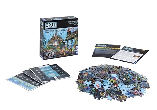 Juego de sala de escape con rompecabezas de 500 piezas para 1-4 jugadores desde 10 años 4