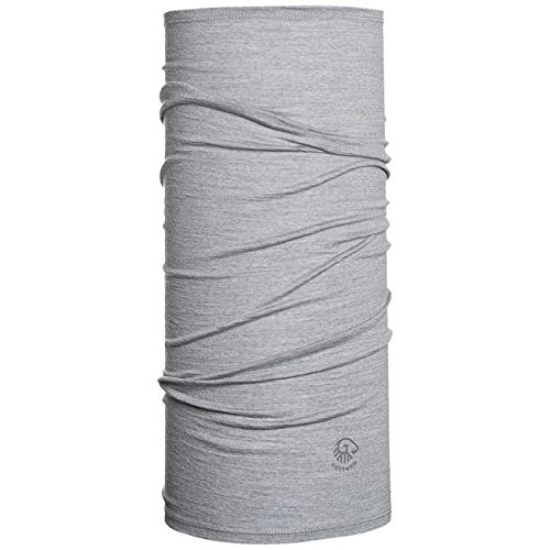 GIESSWEIN Multifunctional scarf Eisenstein grey ONE SIZE - Soft tubular scarf made of 100% merino wool, Running, Hiking & Skiing scarf, quick-drying & breathable, headband for men & women