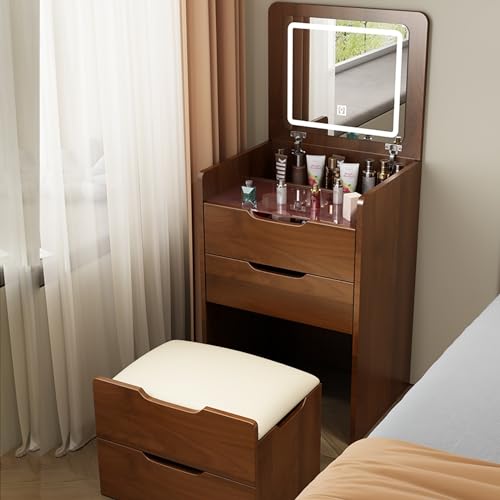 Migliora la tua routine di bellezza con questo piccolo ma ricco di funzionalità, una soluzione chic e multifunzionale su misura per migliorare le esperienze di trucco delle donne moderne. È una mini vanità non solo un mobile, è il tuo paradiso di bellezza personalizzato che trasforma le banali routine di trucco in rituali lussuosi.