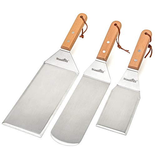 Set de 3 espátulas de acero inoxidable Stanbroil para parrilla miniatura 1