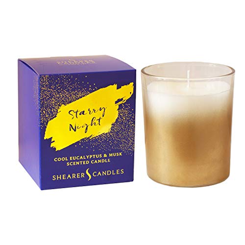 Shearer Candles Vela perfumada con caja de regalo, aroma de eucalipto y almizcle Cover
