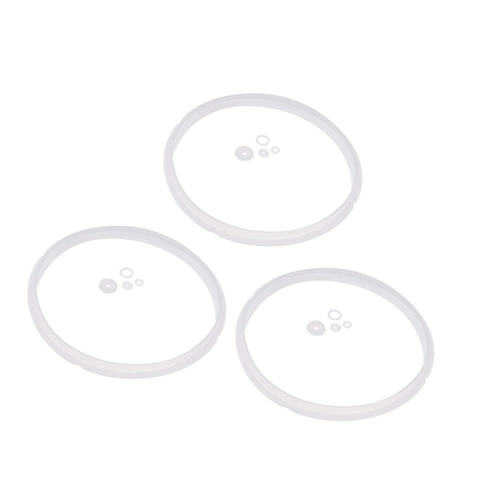 Kalttoy 3PCS Food Grade Silicone Replacement Gaskets Sealing Rings for 5 / 6L Electric Pressure Cookers Accessories Enduring Gasket