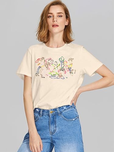 Graphic Shirts for Women Mom Life T Shirt You've Got a Friend in Me Graphic Short Sleeve Tee Tops3