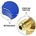 POPETPOP 2pcs Brass Control Valves Safety Adapter with Blue Cap Flow Control Ball Valves Opener Tool for Car Ac System Maintenance