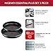Lagostina Ingenio Essential Plus Non-Stick Aluminium Cookware and Pan Set for Gas and Oven, 3 Pieces, Frying Pans Ø 24 and 28 cm and Removable Handle