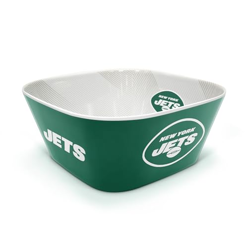 Image of YouTheFan NFL New York Jets Large Party Bowl