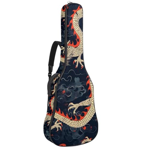 Étui guitare acoustique à motif pour trajets urbains et répétitions