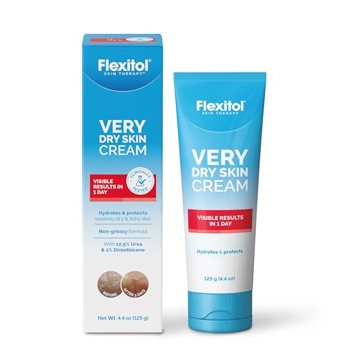 Flexitol Very Dry Skin Cream Intensive Moisturizer for Severely Dry Skin Urea-Based Hydration 4 oz Tube