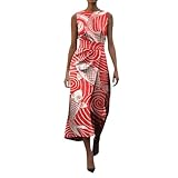 Damen Casual Neckholder Ärmellos Plissee Langes Kleid Lose Farbverlauf Sommer Strand Sommerkleid Maxi Tank Kleider Sommer Ärmellos Rundhals Sommerkleid Casual Rüschen A-Linie Boho Kleid, Pink-b, S