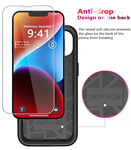 Diverbox TQ-IPHONE 14 CASE For Iphone 14 Case [Shockproof] [Dropproof] [Tempered Glass Screen + Camera Lens Protector] Heavy Duty Protection Phone Case Cover thumb #4