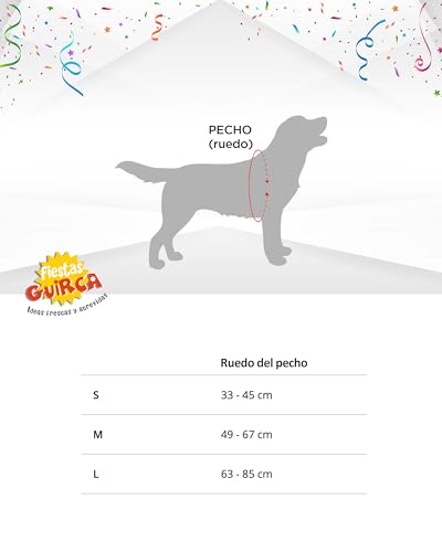 FIESTAS GUIRCA Zauber Schüler Hunde Kostüm - Magier Hund – Halloween Hundekostüm - L