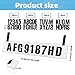 warmfarm 2 Piece Registration Sticker Plate,Boat Registration Number Blank Board for Dinghy Boat,Plastic Boat Registration Holder,Boat Numbers and Letters (2)